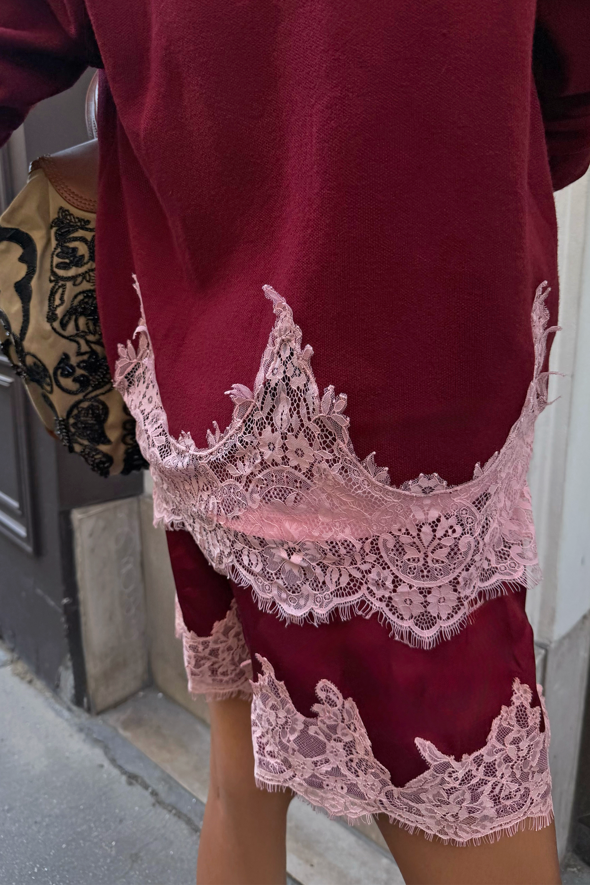 Burgundy Lace Copenhagen Jumper