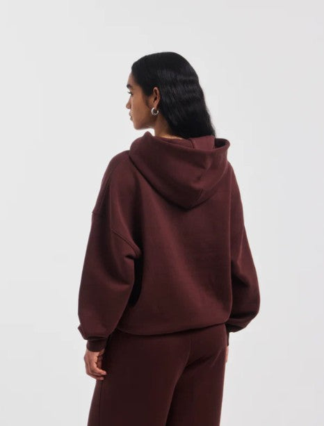 Oversized Hoodie in Bordeaux