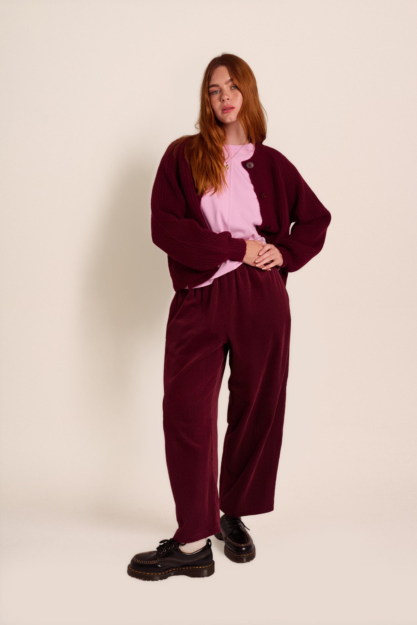 Ivy Burgundy Cardigan