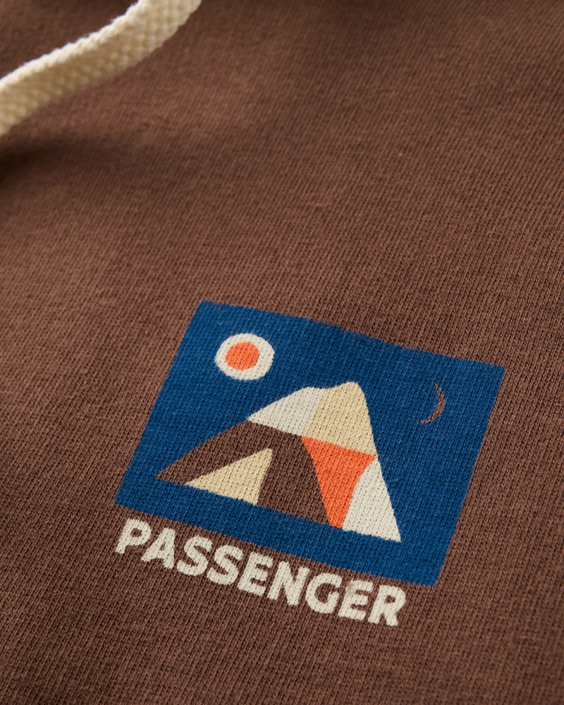 Lost On Purpose Relaxed Fit Hoodie - Chestnut