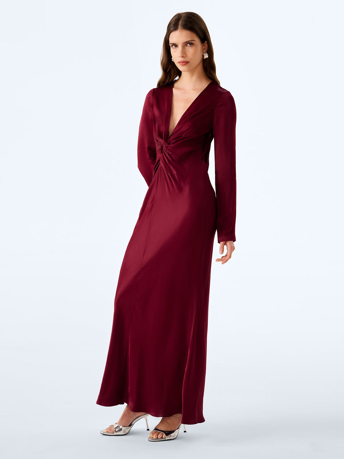 Camille Dress in Deep Wine