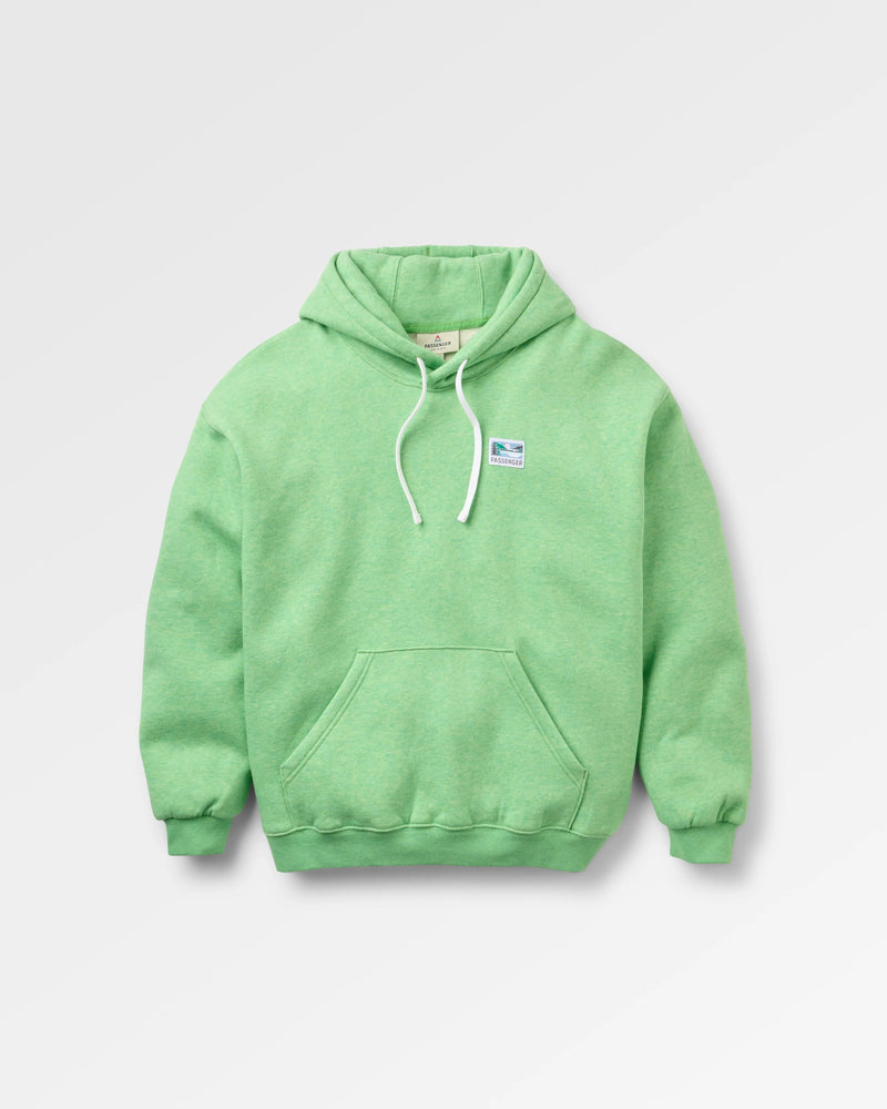Light green hoodie.