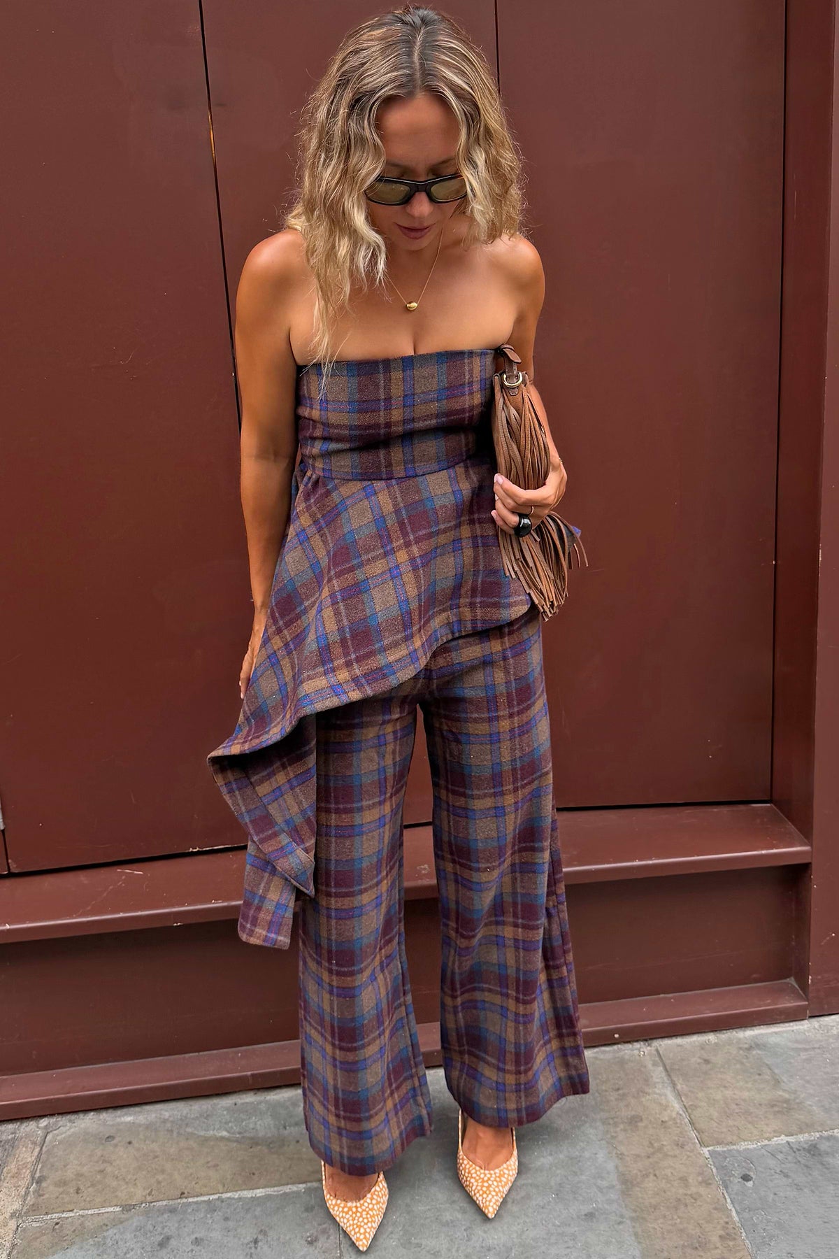 Check Eve Asymmetric Bandeau Top