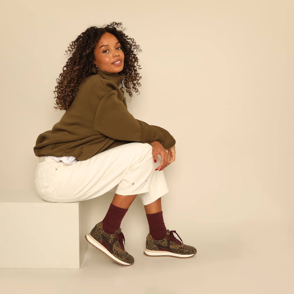 Cinda Khaki Leopard