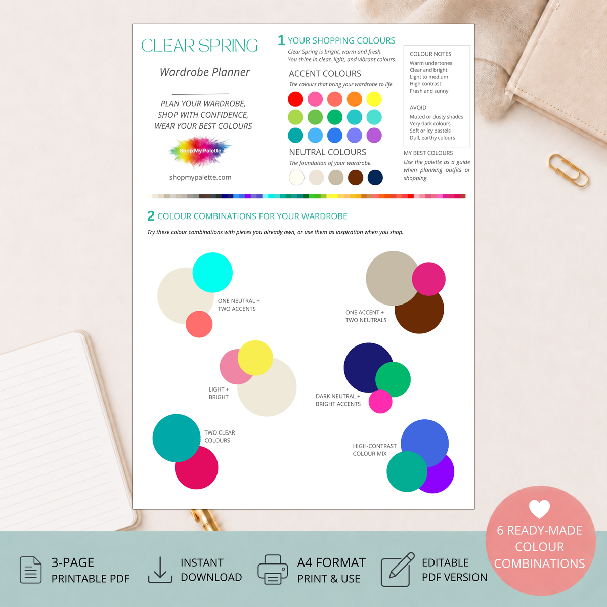 Clear Spring Mini Wardrobe Planner PDF