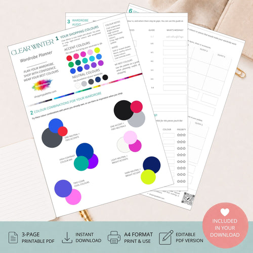 Clear Winter Mini Wardrobe Planner