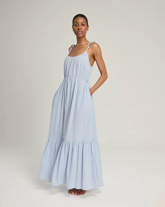 Light blue organic cotton nightdress by Nudea.