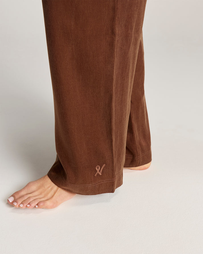 Eco-Luxe Drawstring Trousers - Cocoa