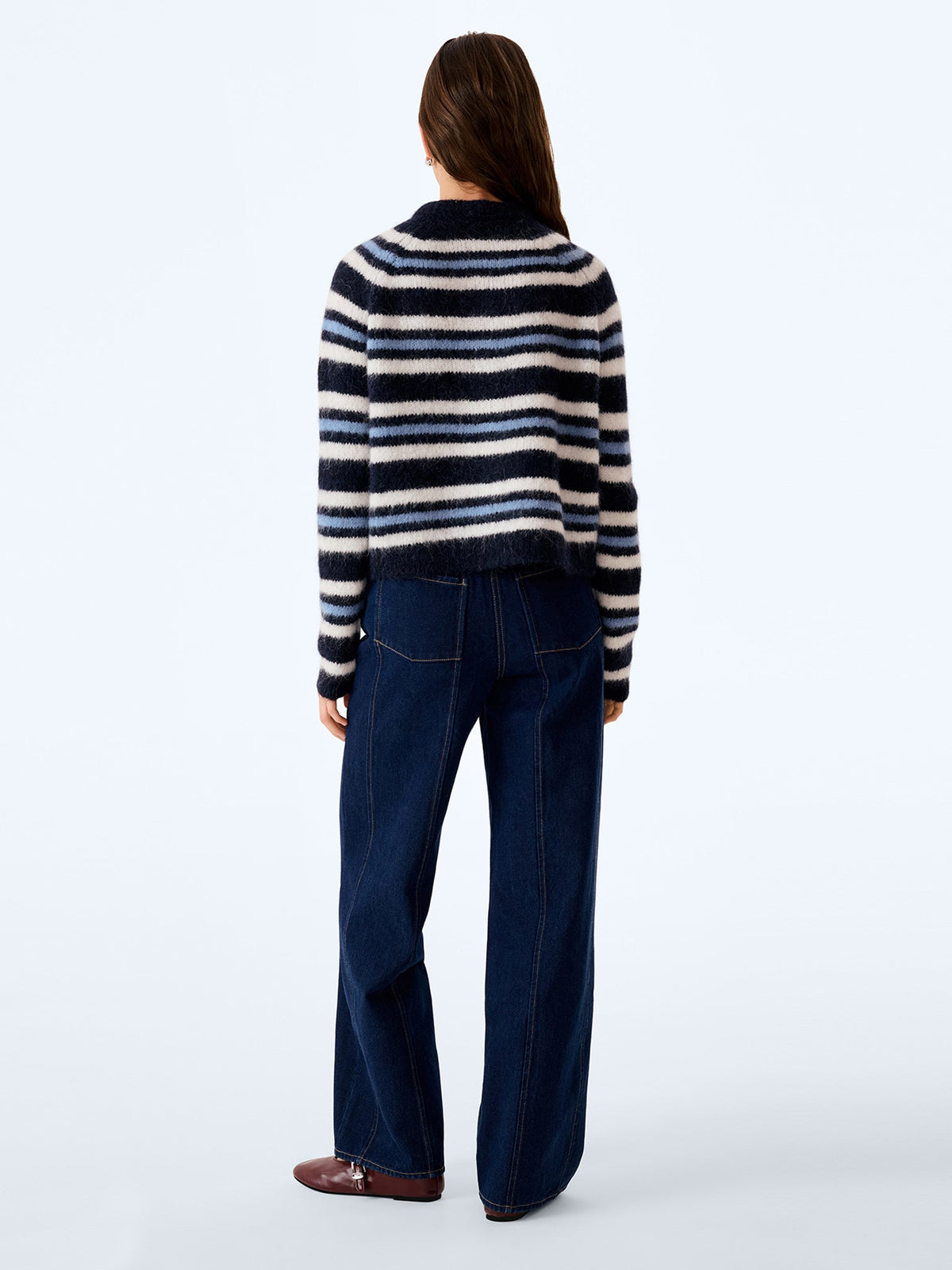 Cosmo Cardigan in Navy and Cream