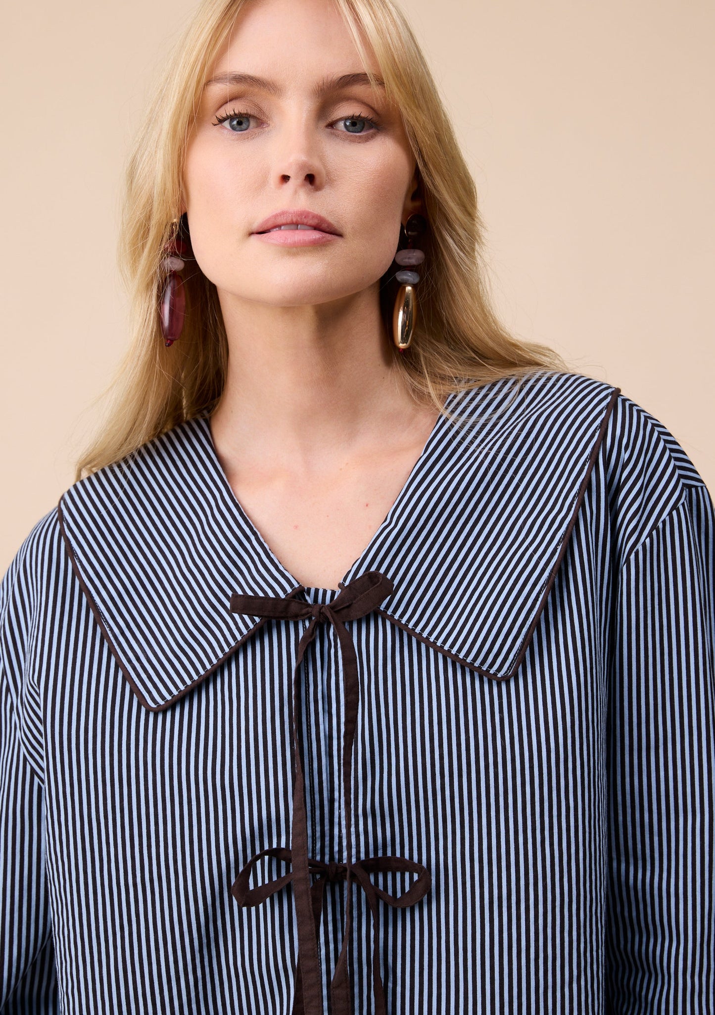 Cotton Shirt - Blue Stripe