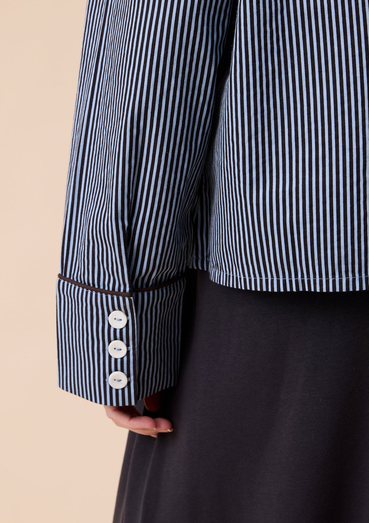 Cotton Shirt - Blue Stripe
