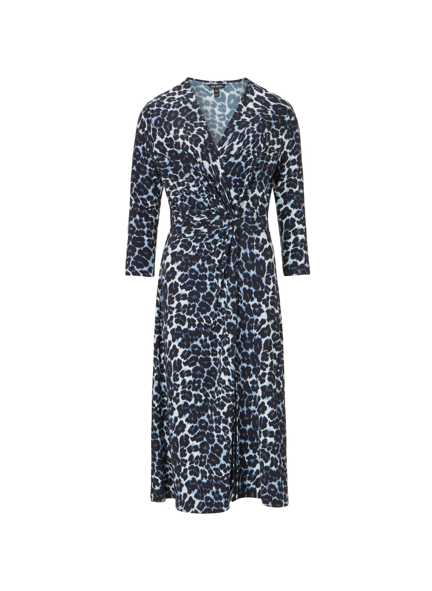 Pre-Loved Ophelia Dress / Blue Leopard Print