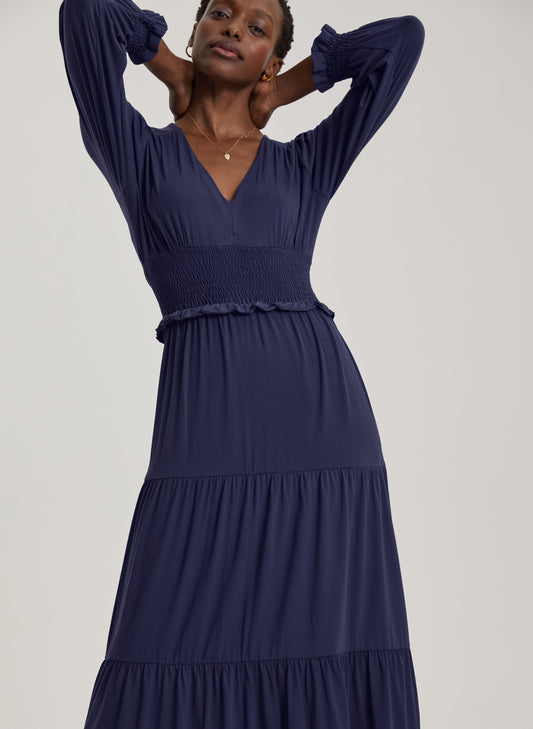 Airin Dress with Lenzing™ Ecovero™ Midnight Blue
