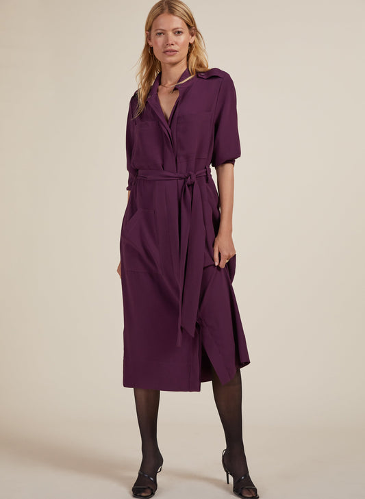 Sienna Ecojilin Dress Dark Cherry