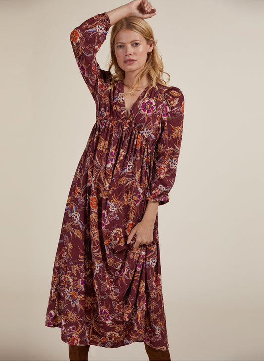 Gwyneth Dress with Lenzing™ Ecovero™ Garnet Woodland