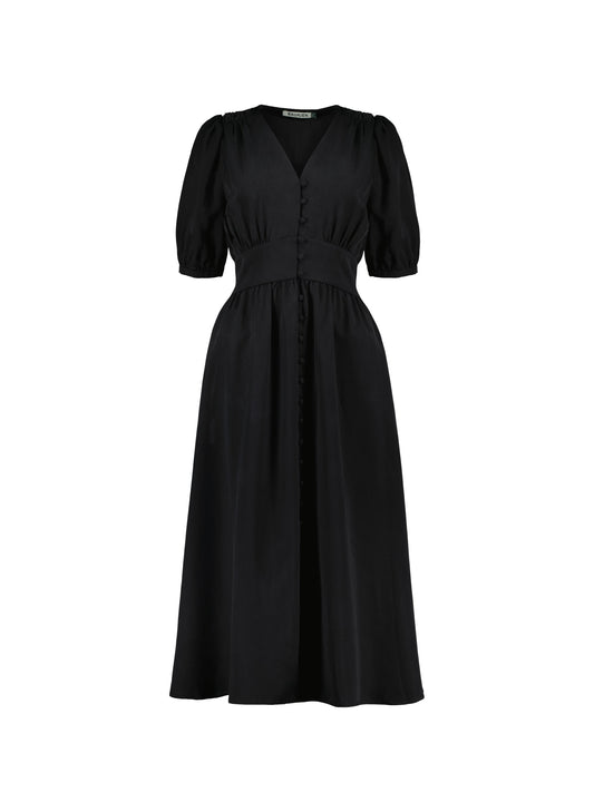 Pre-Loved Tia Dress with Tencel / Caviar Black