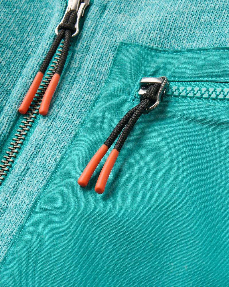 Big Skies Fleece Lined 1/2 Zip Sweatshirt - Pacific Green