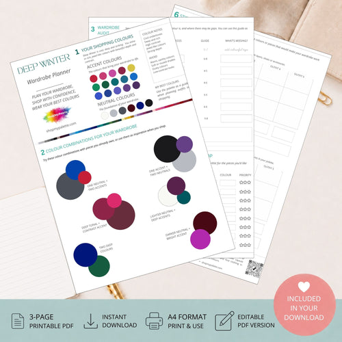 Deep Winter Mini Wardrobe Planner