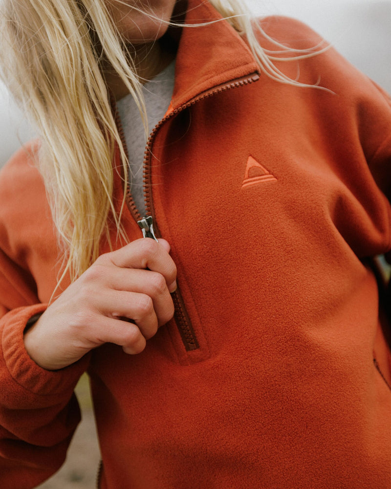 Ayla Micro Polartec® Fleece - Dark Rust