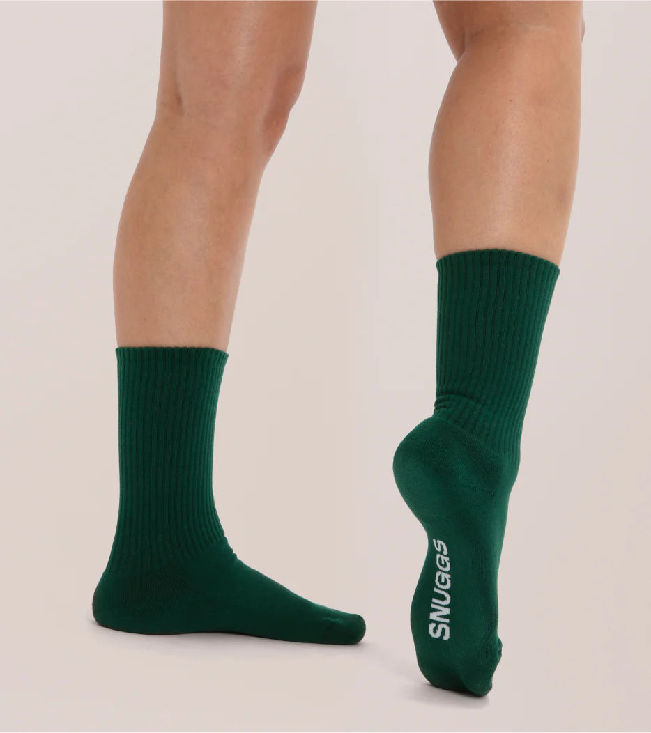 Organic Cotton Socks, Pine Green