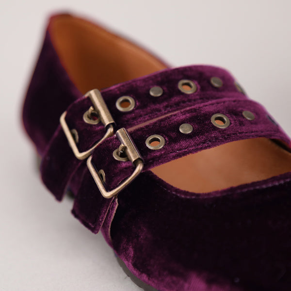 Harper Velvet Aubergine
