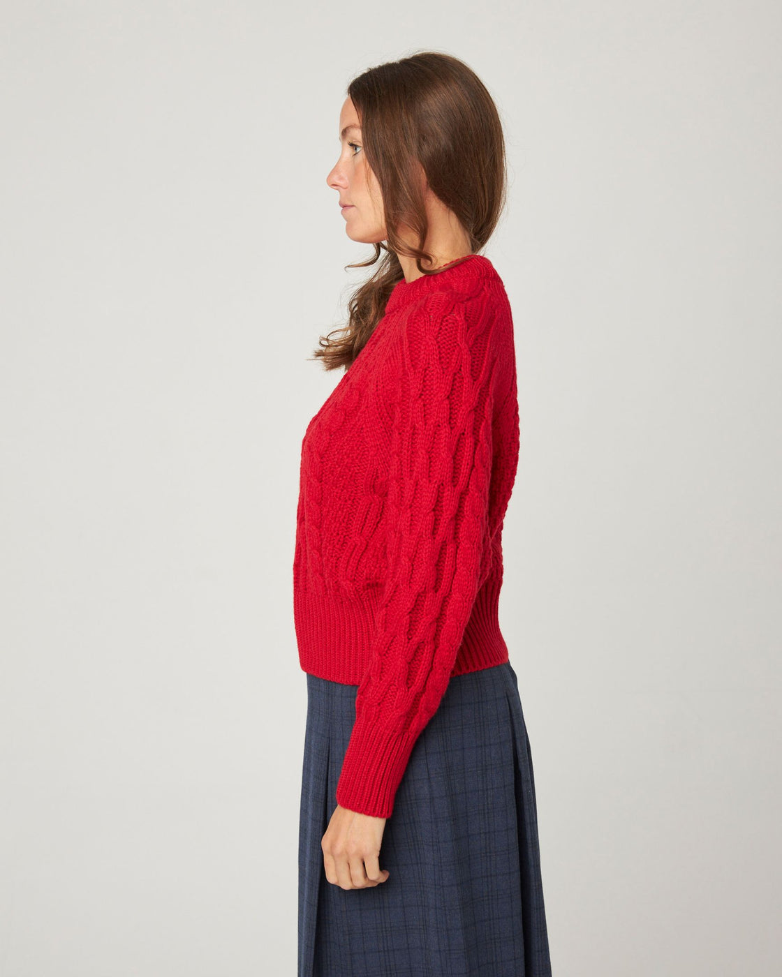 Isobel Aran Jumper - Red
