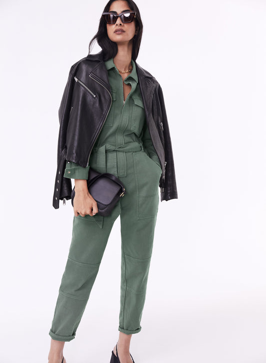 Tayla Organic Boilersuit Light Khaki