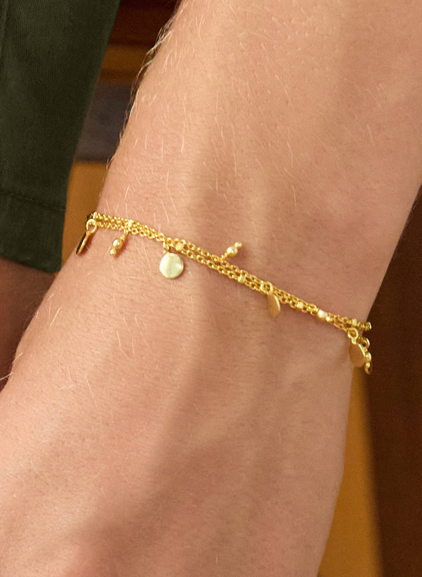 Erna Layered Bracelet - One Size / Gold
