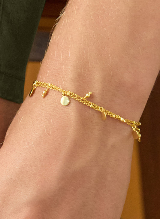 Erna Layered Bracelet - One Size / Gold