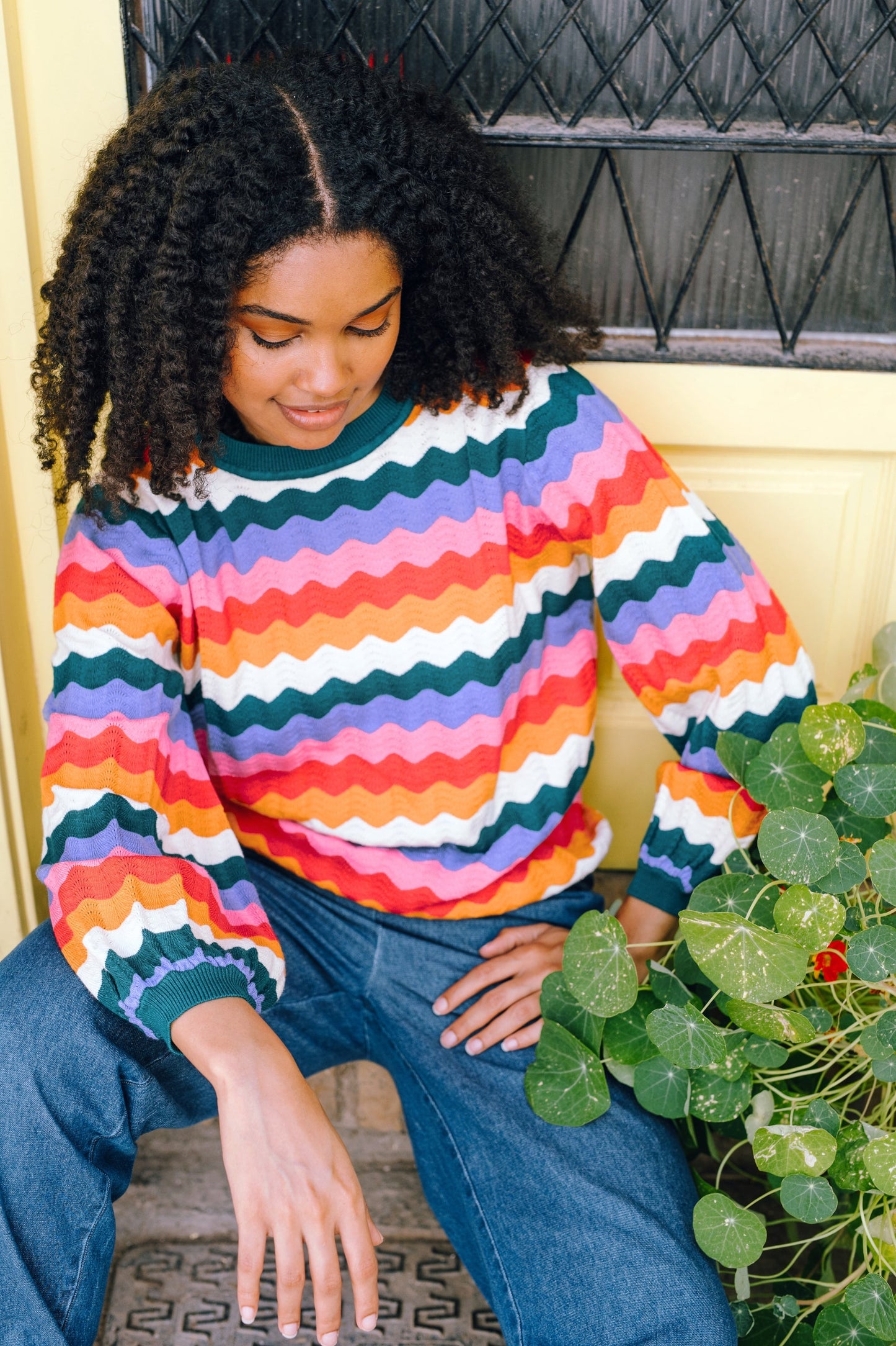 Ivona Jumper - Multi, Beach Waves