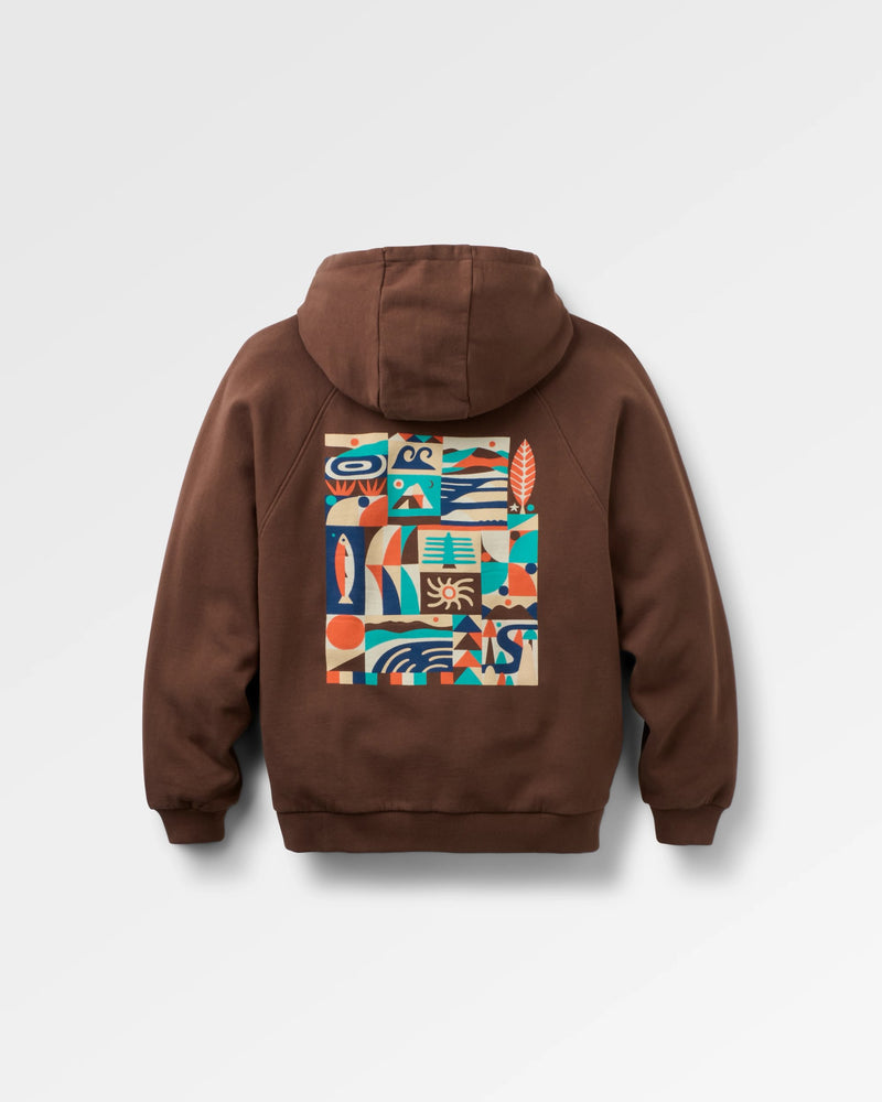 Lost On Purpose Relaxed Fit Hoodie - Chestnut