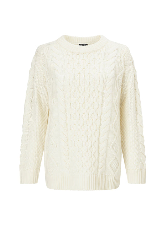 Camilla Cable Knit Jumper Cream