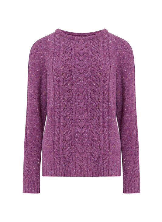 Pre-Loved Jody Recycled Wool Jumper / Pink Fleck