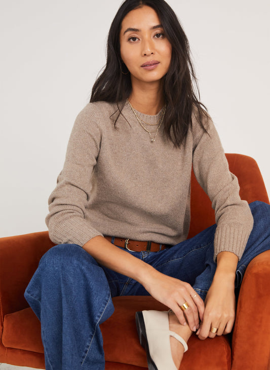 Charmaine Eco-Cashmere Knit Mushroom