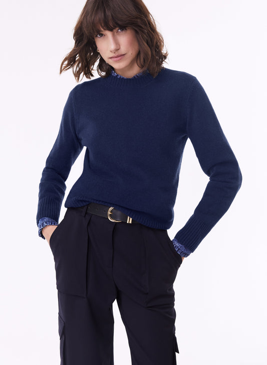 Sandy Recycled Wool Jumper Navy