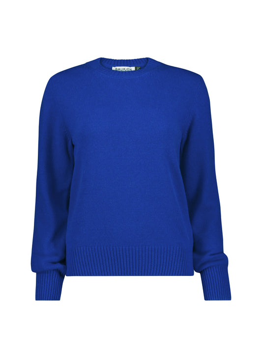 Zucca Wool Blend Crew Neck Jumper / Cobalt Blue