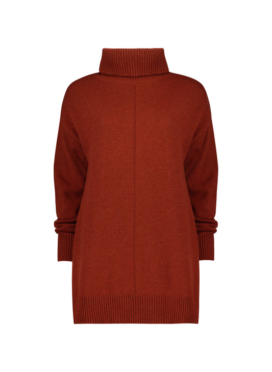 Asher Recycled Wool Blend Jumper Ginger