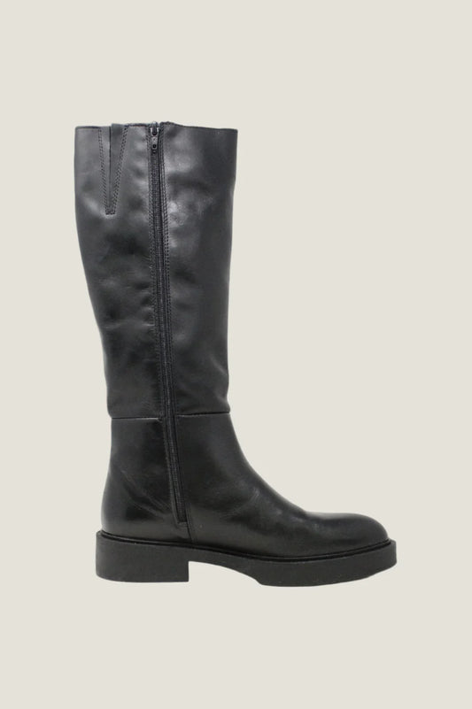 ALPE Leather Knee High Flat Boots