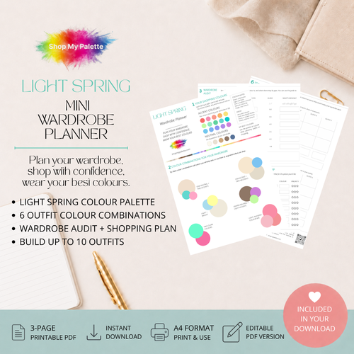 Light Spring Mini Wardrobe Planner PDF