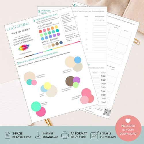Light Spring Mini Wardrobe Planner