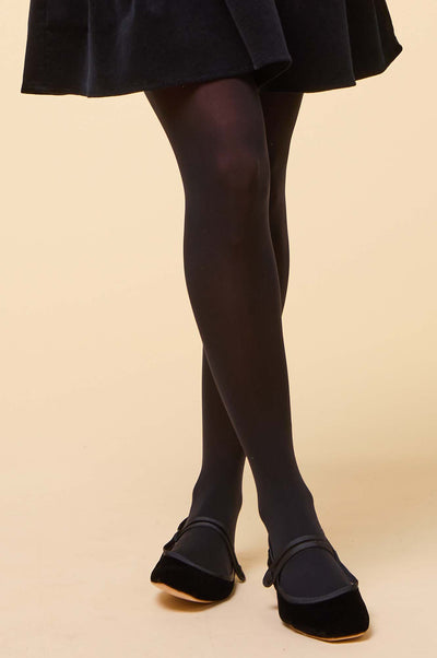 Velvet Mary Jane - Black