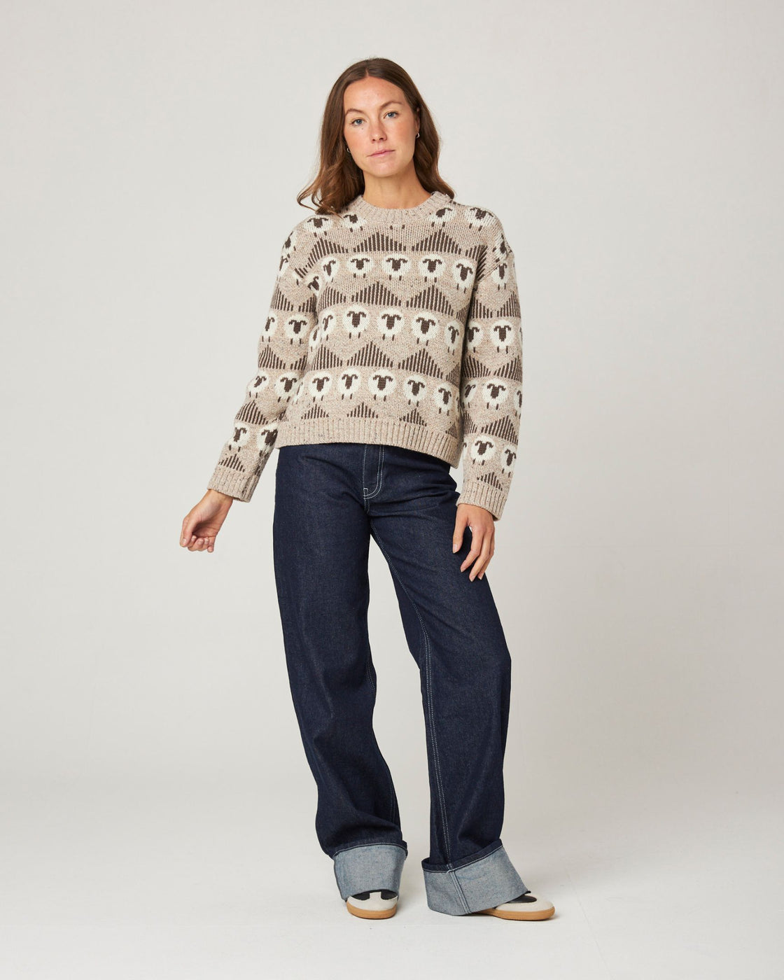 Megan Sheep Jumper - Ecru