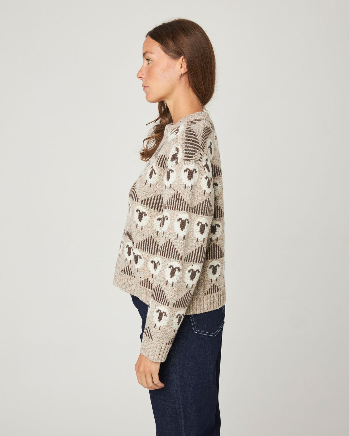 Megan Sheep Jumper - Ecru
