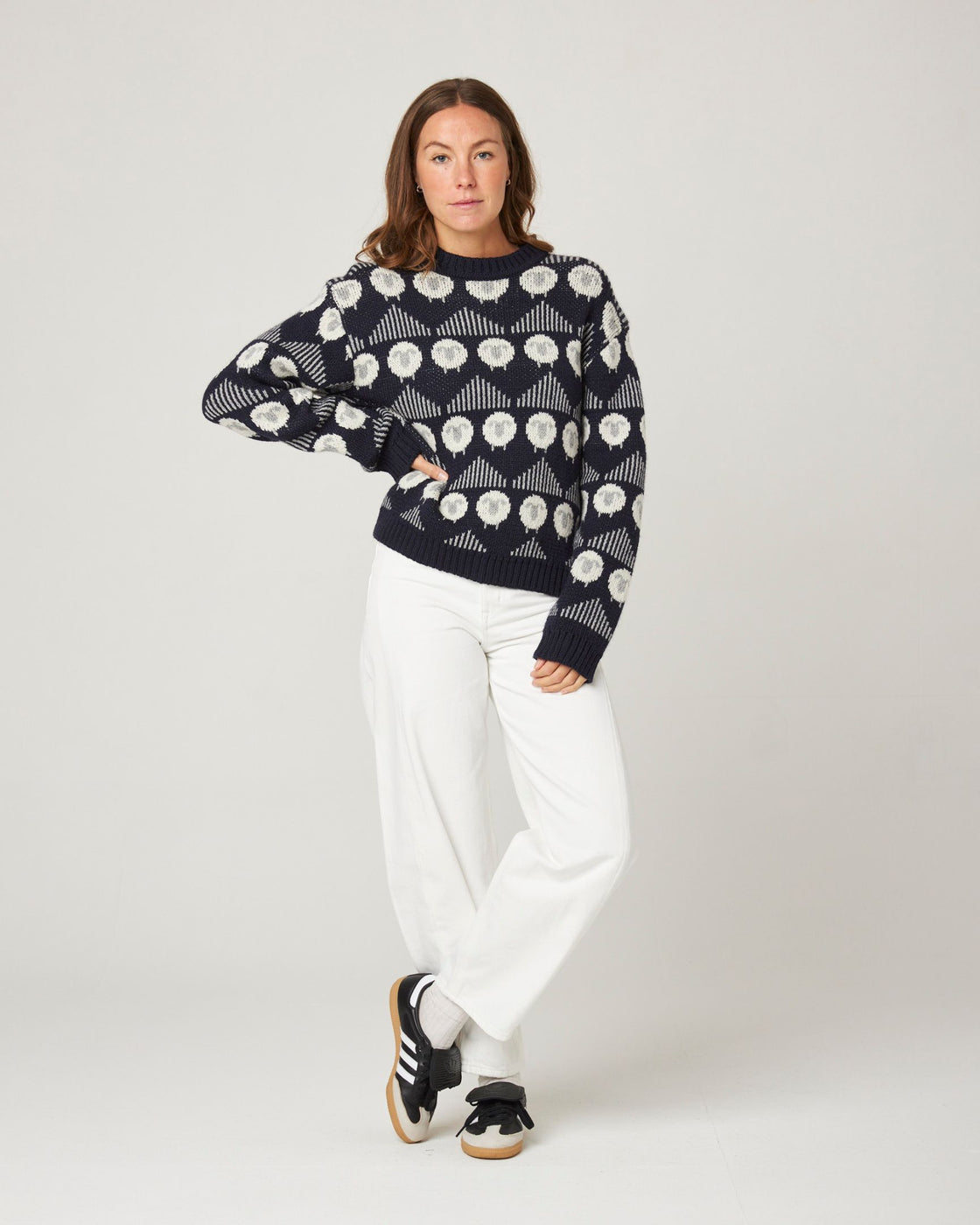 Megan Sheep Jumper - Navy
