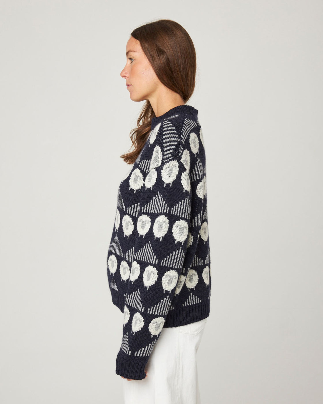 Megan Sheep Jumper - Navy
