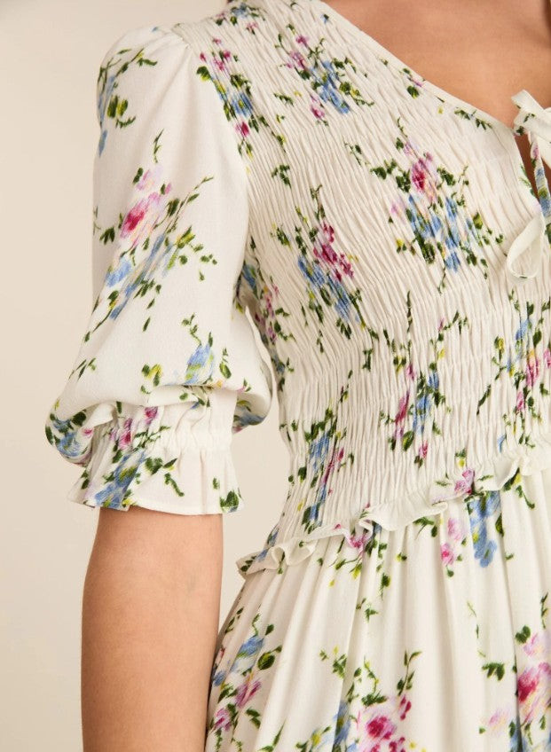 Melania Smock Midi Dress