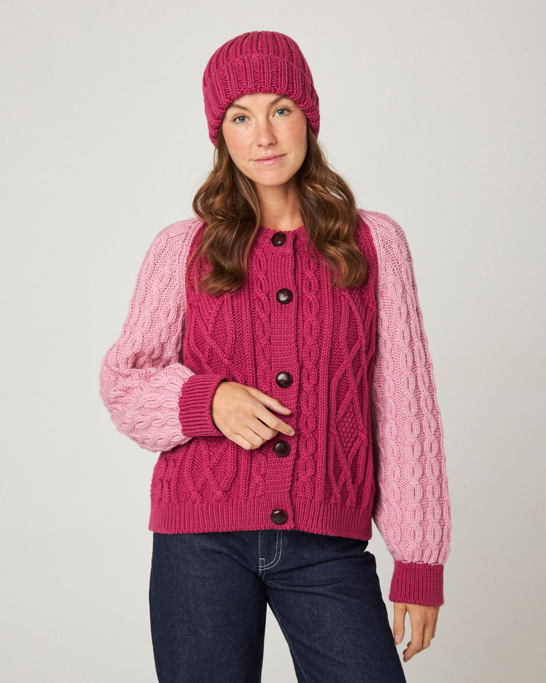 Milliner Ribbed Beanie - Fuschsia Pink