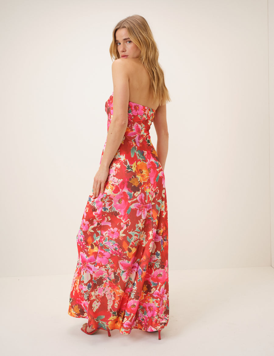 Pink Floral Robyn Maxi Dress