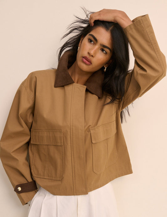 Camel Short Freddie Barn Jacket