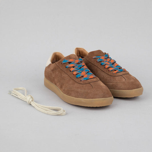 Brown suede trainers